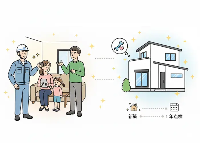 アフターサービスのイラスト