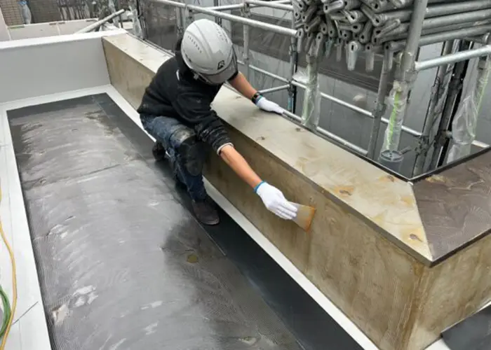 塩化ビニール防水施工